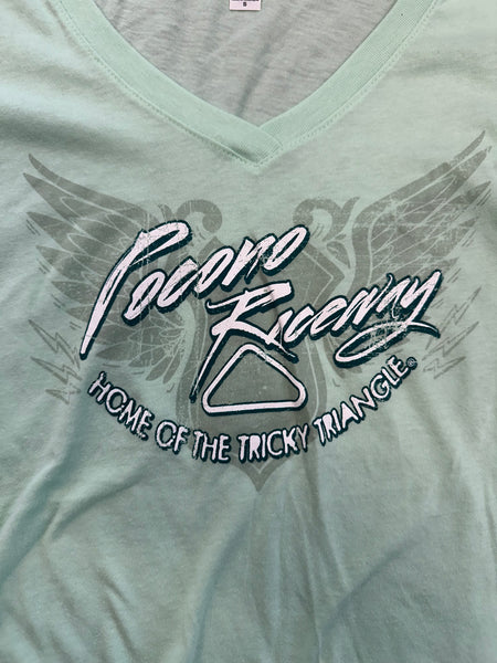 Ladies Mint V-Neck