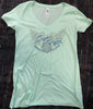Ladies Mint V-Neck