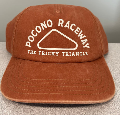 Burnt Orange Pocono Raceway Hat