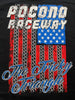 Black Pocono Raceway Flag Tee