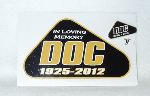 Doc Pin and Decal Combo